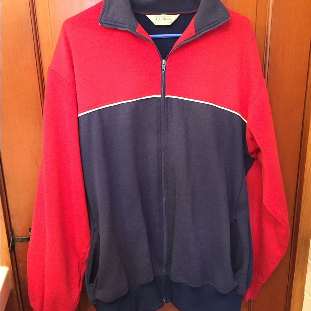 Men’s LL bean zippered sweatshirt